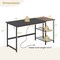 Costway 59'' Home Office Computer Desk Study Laptop Table Detachable Shelf Rustic